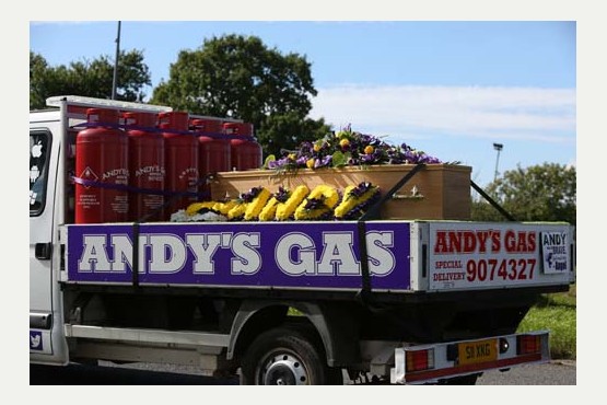Andrew Christopher Criddle "Andy Gas" funeral.